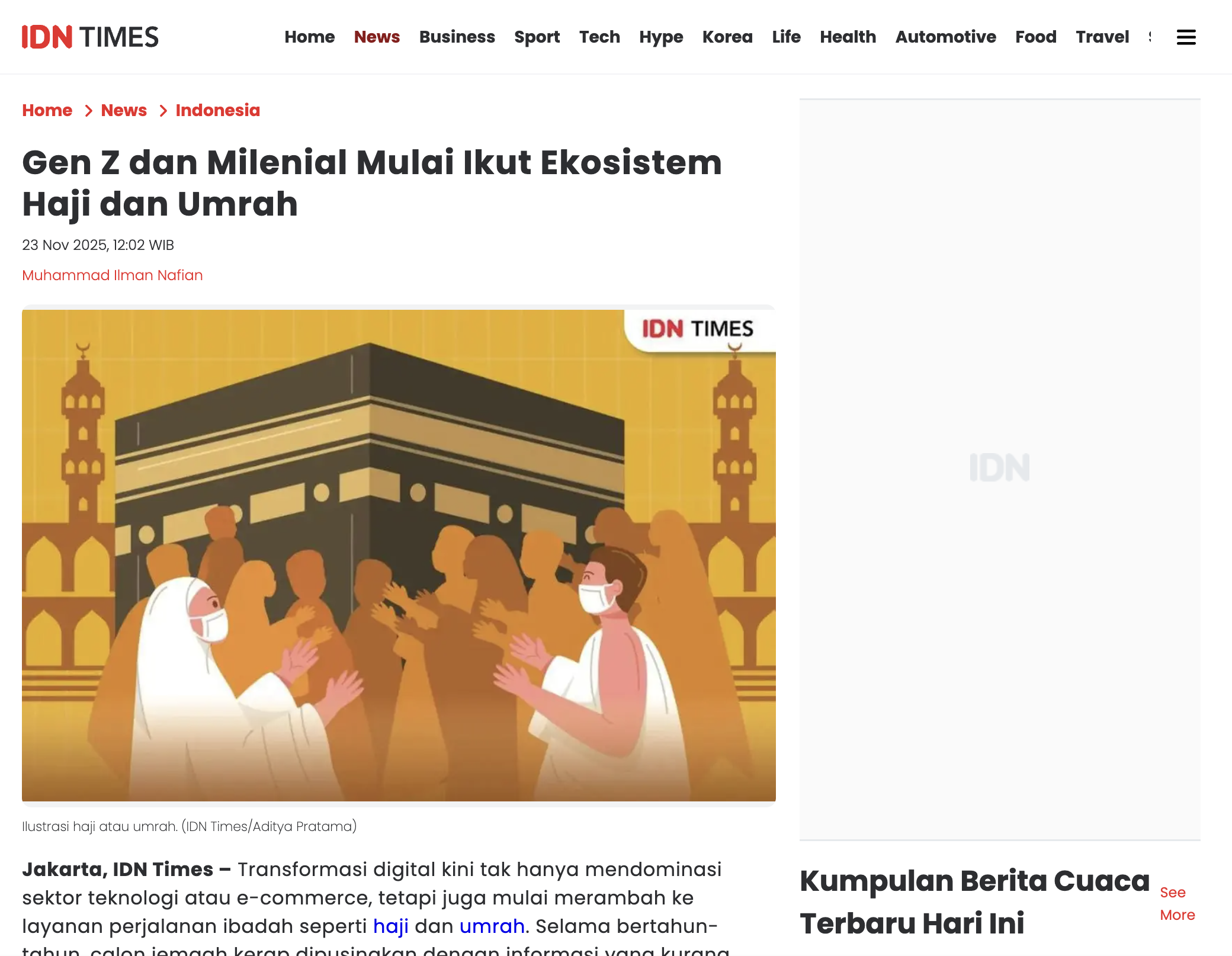 Gen Z dan Milenial Mulai Ikut Ekosistem Haji dan Umrah